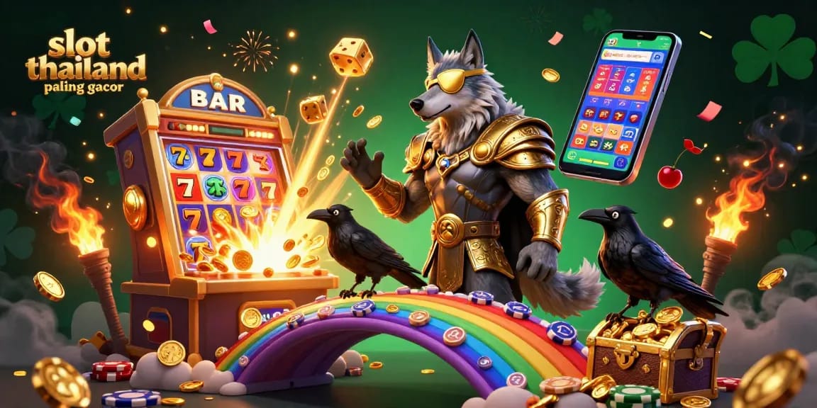 Win thrilling jackpots at slot thailand paling gacor with dynamic characters and vibrant casino elements.