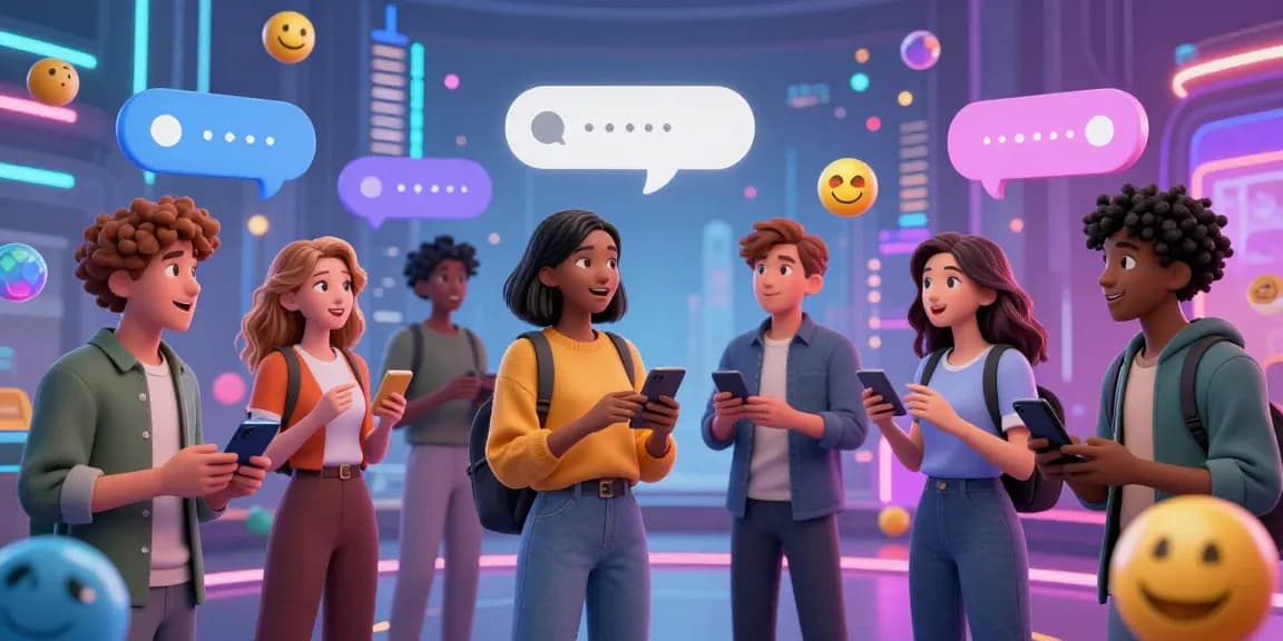 Engaging NSFW AI chat scene with diverse characters in a vibrant digital space, showcasing interactive moments.