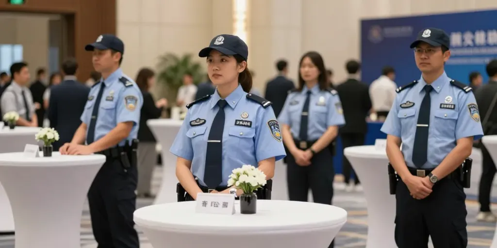 Security Guards providing professional protection at a local event, ensuring safety and peace of mind.