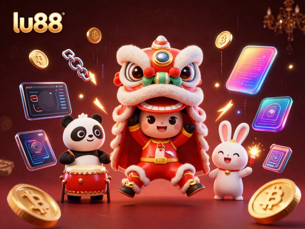 Engage in exciting gambling gameplay at lu88 with vibrant characters celebrating winnings.