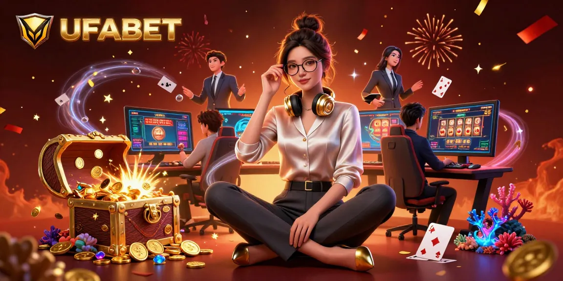 Experience winning with UFABET, showcasing a vibrant casino scene full of games and excitement.