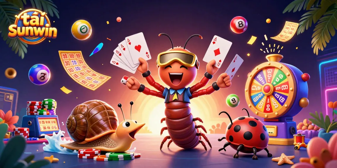 Play exciting games at tải sunwin and win big with colorful casino elements around a lively dealer scene.