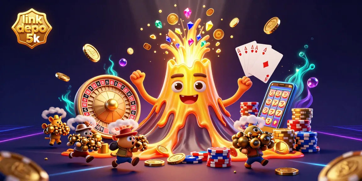 Engage in thrilling gameplay with link depo 5k featuring vibrant casino elements and explosive treasure moments!